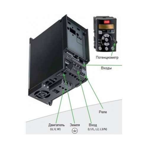 VLT Micro Drive FC 51 3,0 кВт 3f Частотный преобразователь