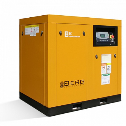Винтовой компрессор BERG ВК-22Р-E/10 бар с ременным частотно-регулируемым приводом