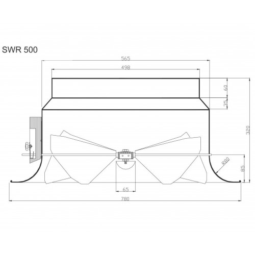 SWR 500 с электроприводом (230 В) вихревой диффузор