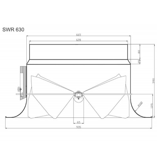 SWR 630 с электроприводом (230 В) вихревой диффузор