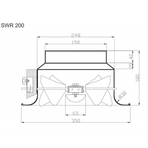SWR 200 с электроприводом (230 В) вихревой диффузор