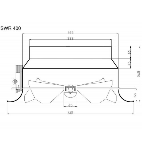 SWR 400 с синхронной регулировкой жалюзи вихревой диффузор