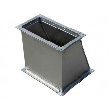 Переход 200х200/200х150 из оцинкованной стали на шинорейке