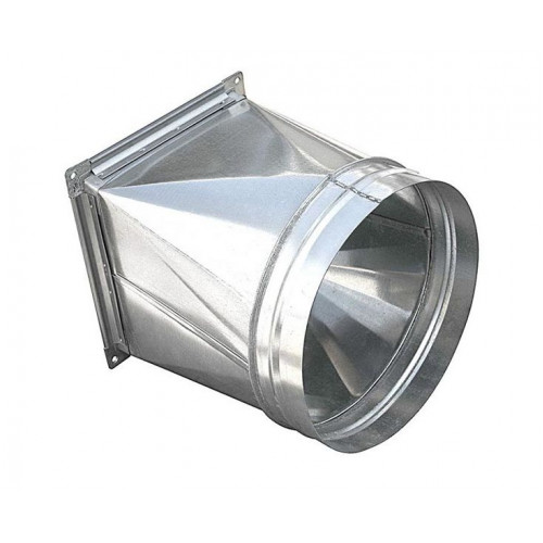 Переход 300х300/ф250 из оцинкованной стали